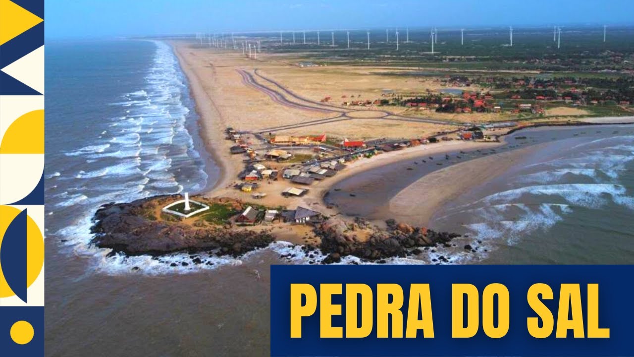Imagens aéreas da Praia de Pedra do Sal em Parnaíba Piauí