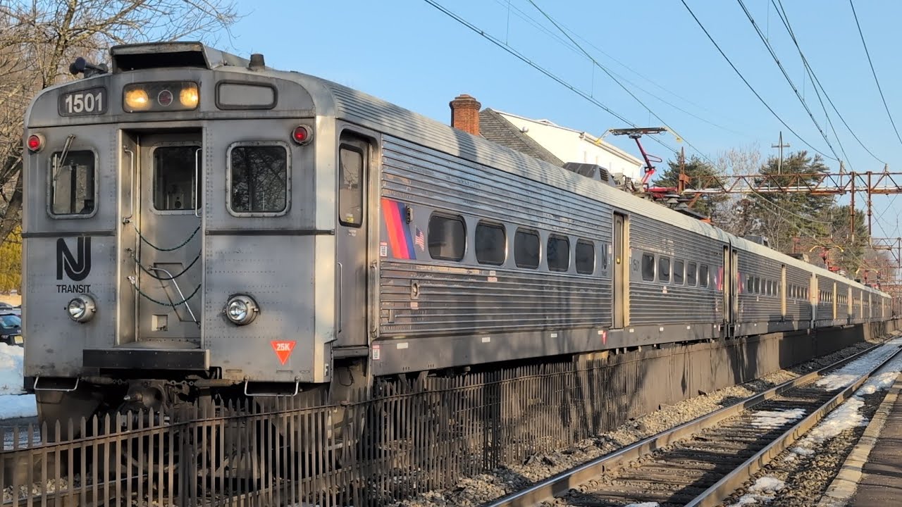 Railfanning NJ Transit at Short Hills & Millburn 2-17-26: rare six car set of Arrow IIIs, 4636 PRR!