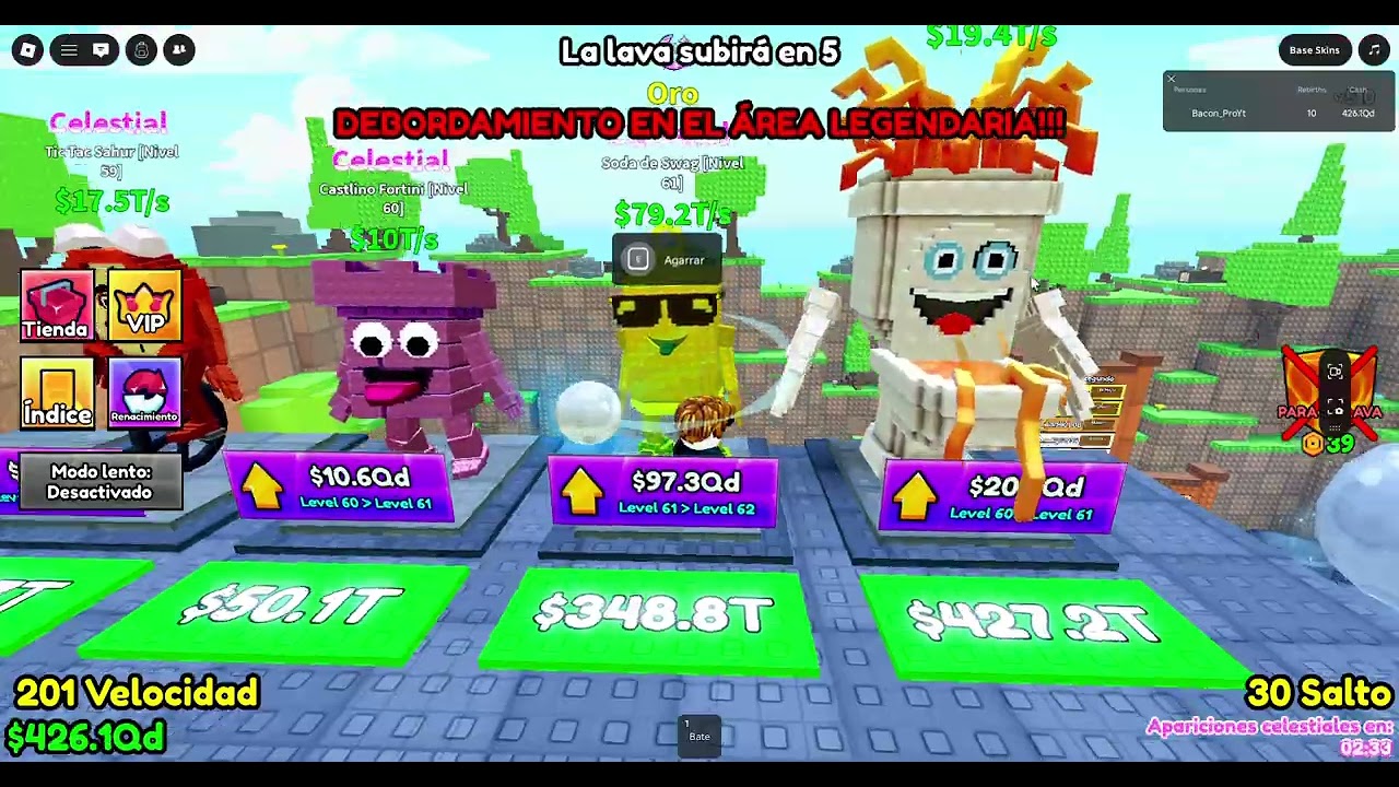 Dia 2 i paso esto JAJAJ en lava brainrots temu