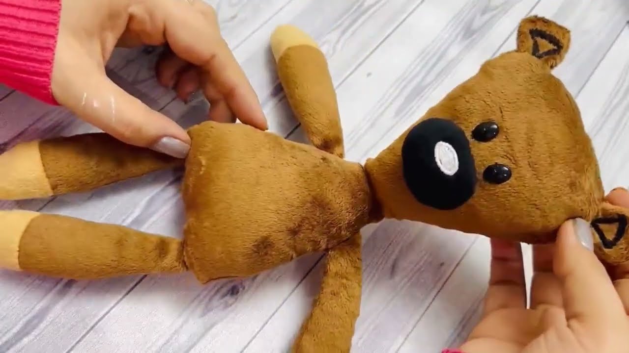 Teddy Masterbin doll  making  ‎ ‎     ‎اموزش دوخت عروسک تدی مستربین با پارچه ی  مخمل  ‎