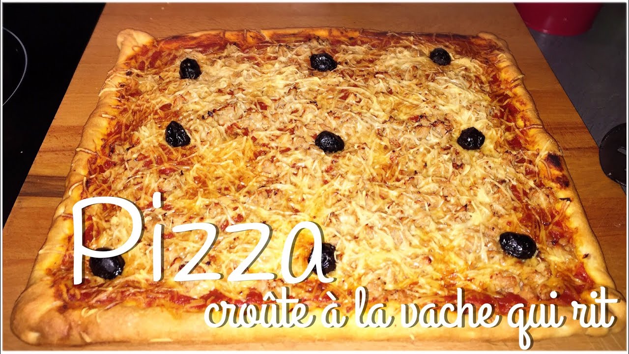 ❥ Pizza⎜Croûte à la vache qui rit.