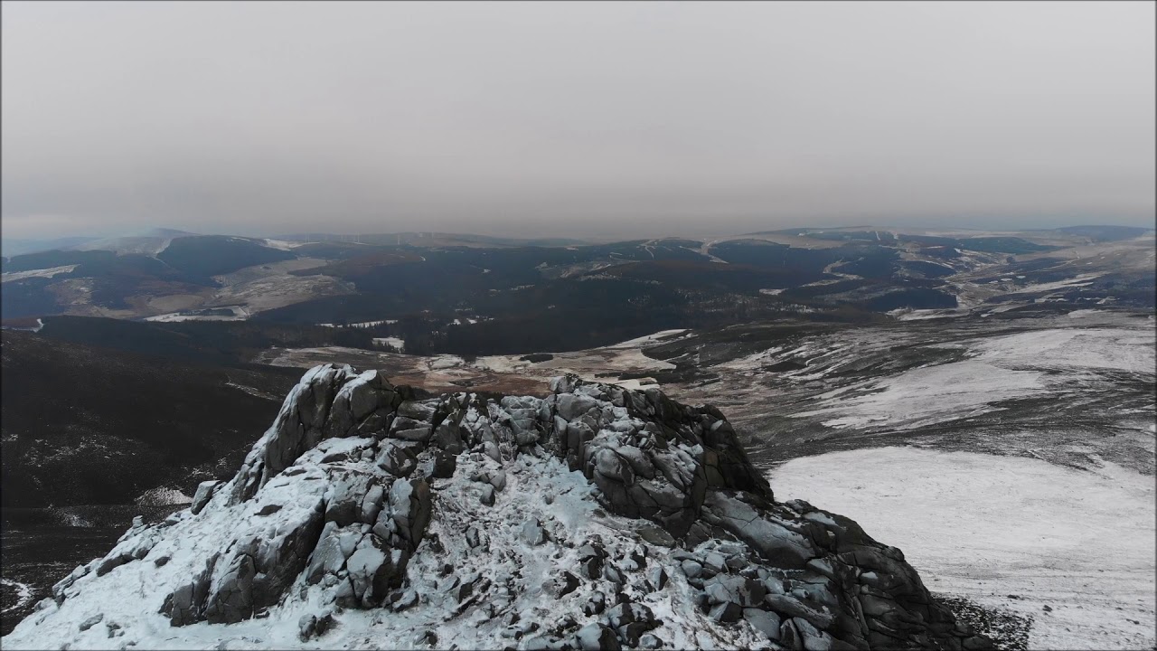 Clach Na Ben top Drone flight