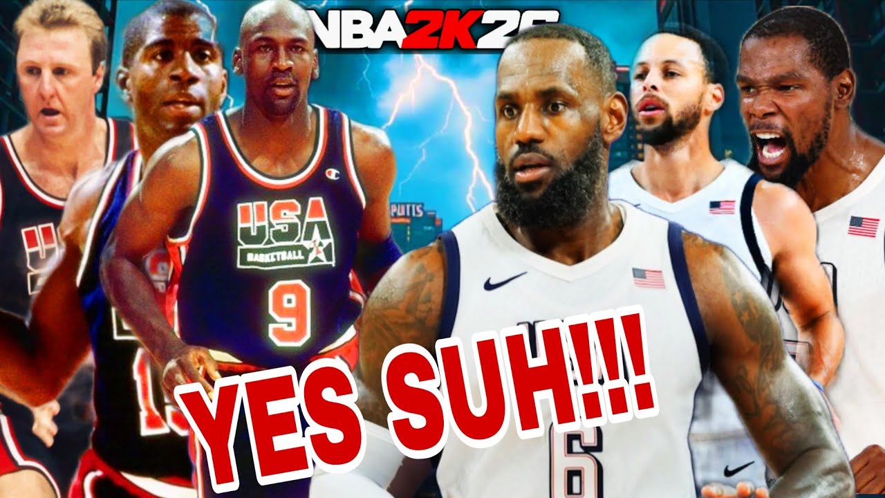 I PUT THE 92 DREAM TEAM ON THE SIXERS TO MATCHUP WITH TEAM USA | 92 DREAM TEAM VS USA| NBA 2K26
