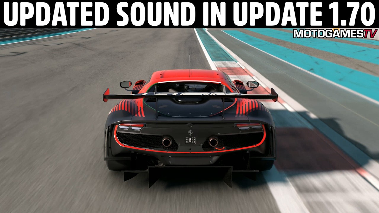 Gran Turismo 7 - Updated Ferrari 296 GT3 Engine Sound in Update 1.70