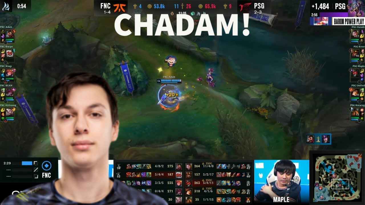 Chadam Comes Out To Play In FNC's Last Game At Worlds!!