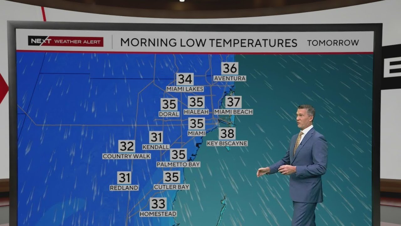 Record cold hits South Florida: Wind chills drop into 20s, freeze warnings issued