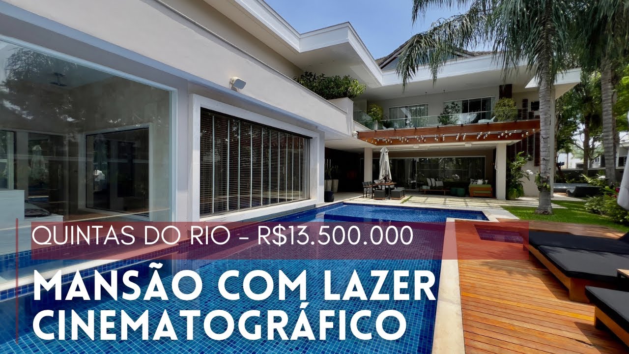 CASA CINEMATOGRÁFICA COM 4 QUARTOS E 1100 M² DE ÁREA NO QUINTAS DO RIO | PRÁTICA CONSULTORIA