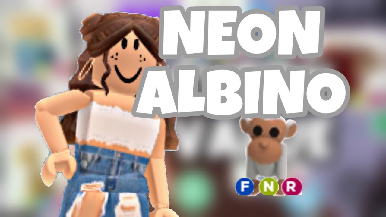 MAKING NEON ALBINO MONKEY (Roblox Adopt Me) | IzzyRoseRoblox