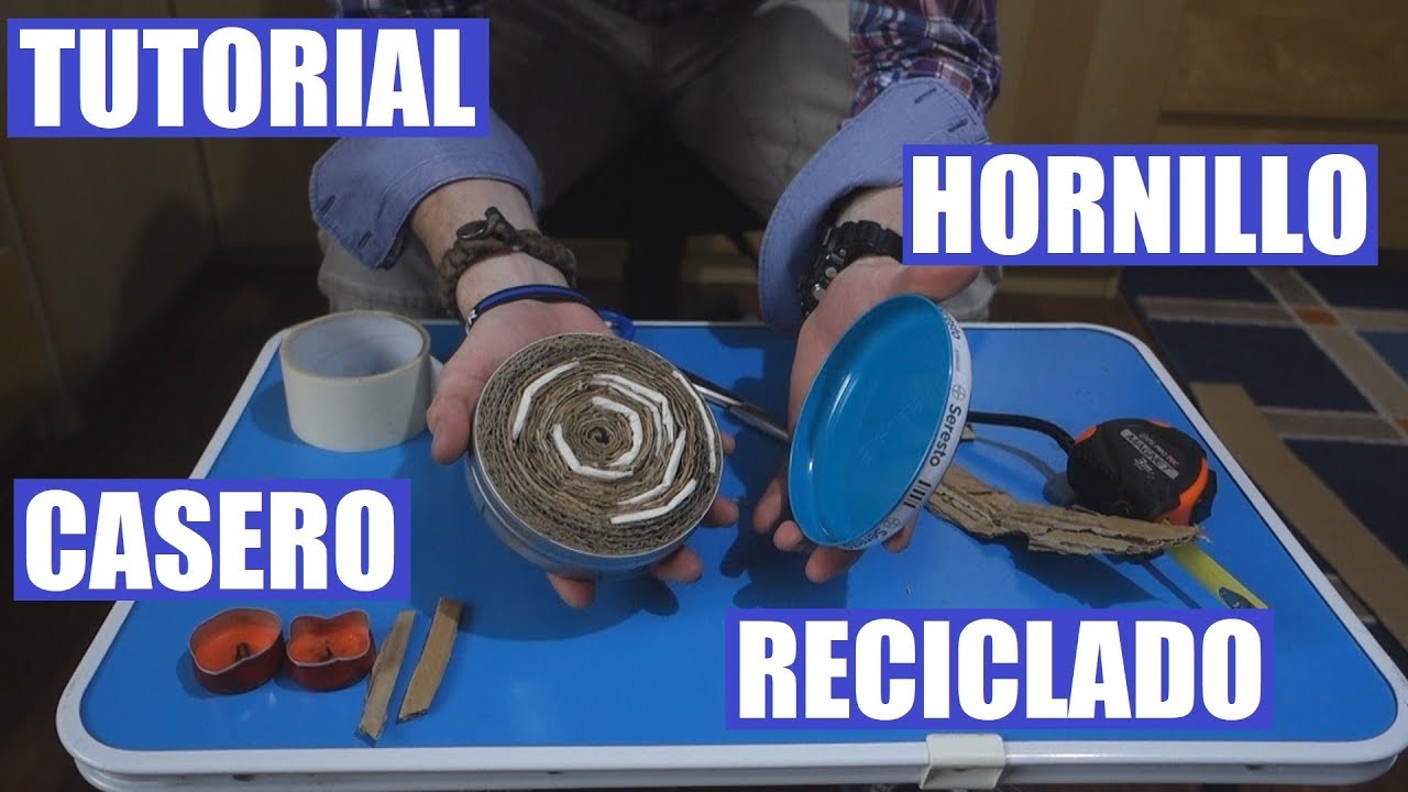 Hornillo de carton con parafina