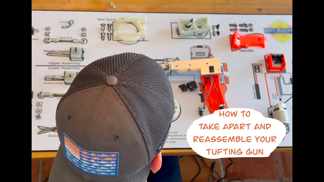 How to take apart and re assemble your tufting gun.