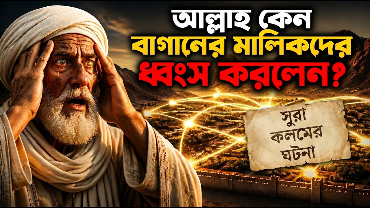সূরা আল কলমের গল্প: আল্লাহ কেন বাগানের মালিকদের ধ্বংস করলেন? | Islamic Story Bangla