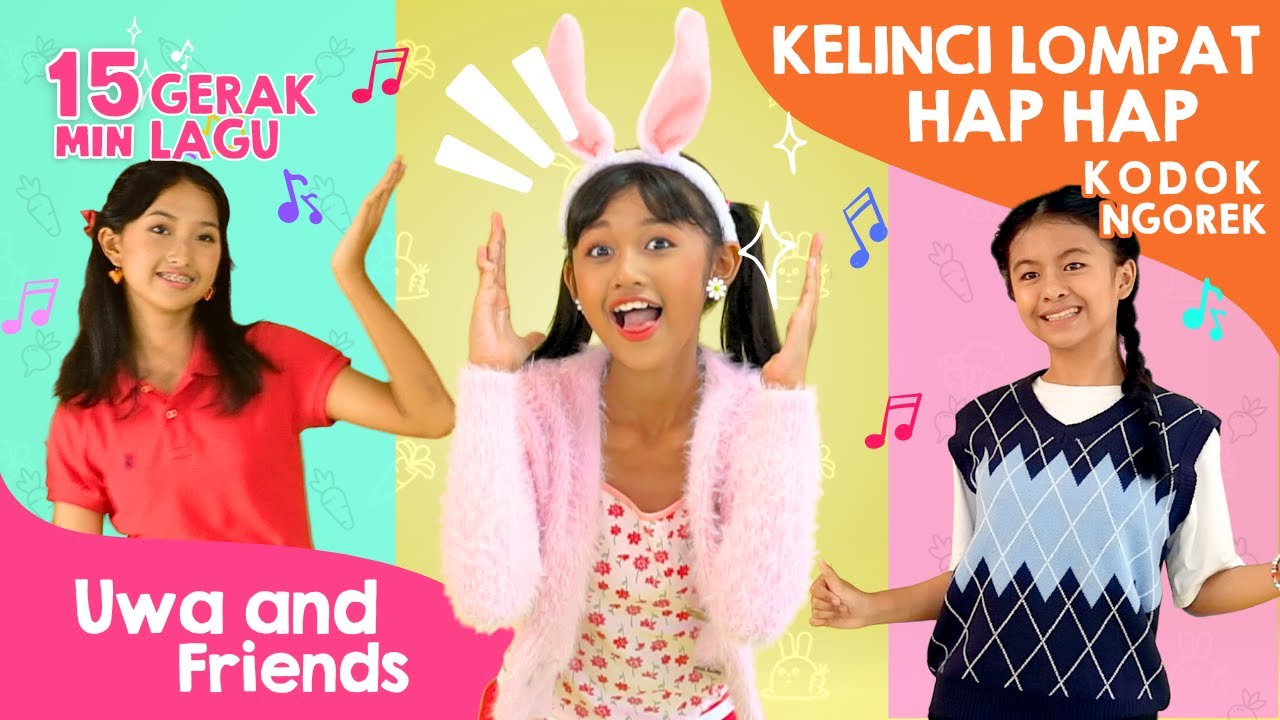 Kelinci Lompat Hap Hap, Kodok Ngorek, dan Lagu Lainnya - 15 Menit Tarian Anak Indonesia