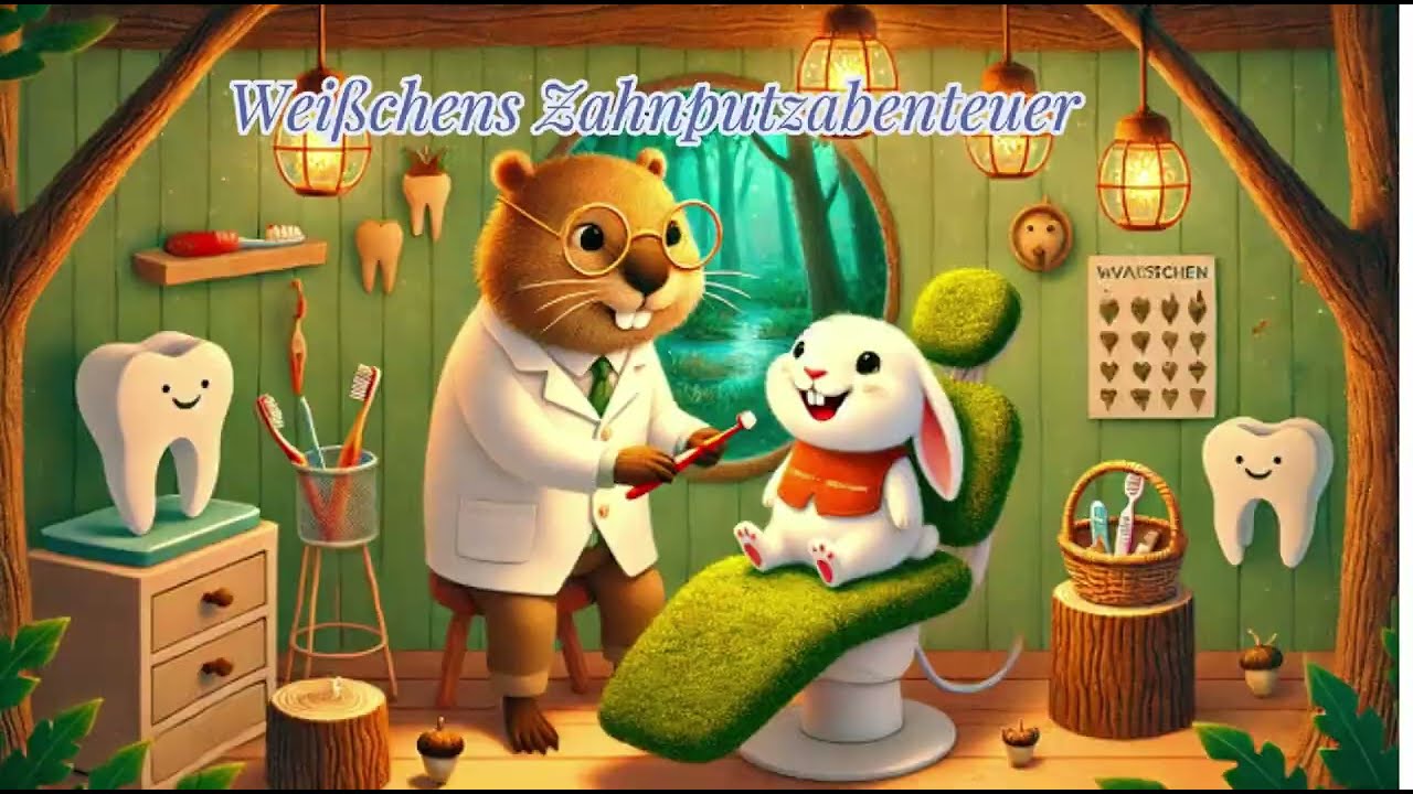 Wei&szlig;chens Zahnputzabenteuer &ndash; Einschlafen Geschichte