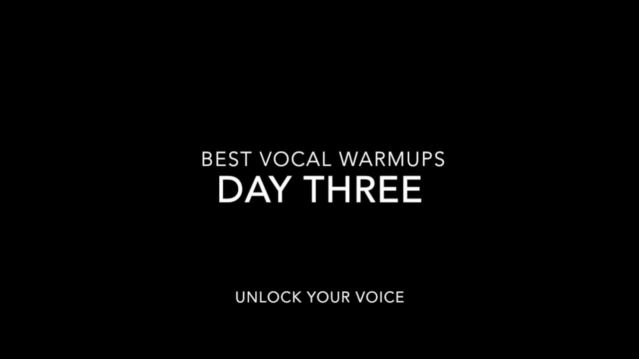 Best Vocal Warmups: Day Three - Increasing Flexability