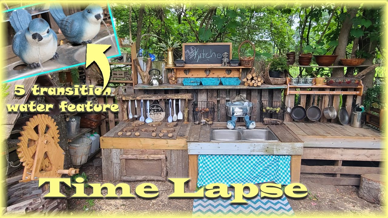 DIY Mud Kitchen - BIG Backyard Makeover - Under $50 !!