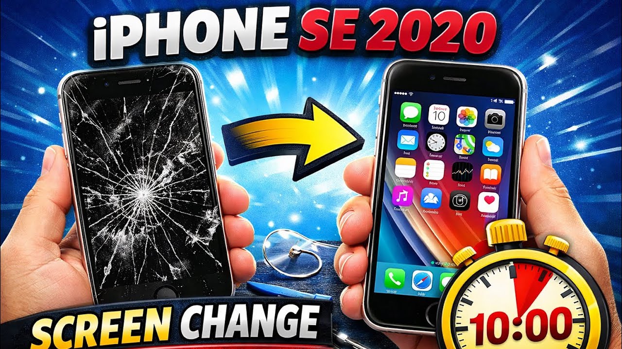 How to change iPhone SE (2020) screen replacement - date 17/1/2026 