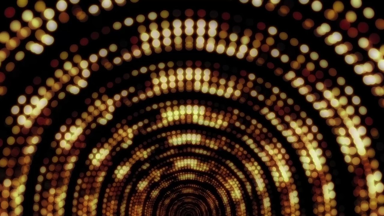 Club Visuals 1263 - Golden Dots Semi Circle VJ Background Loop