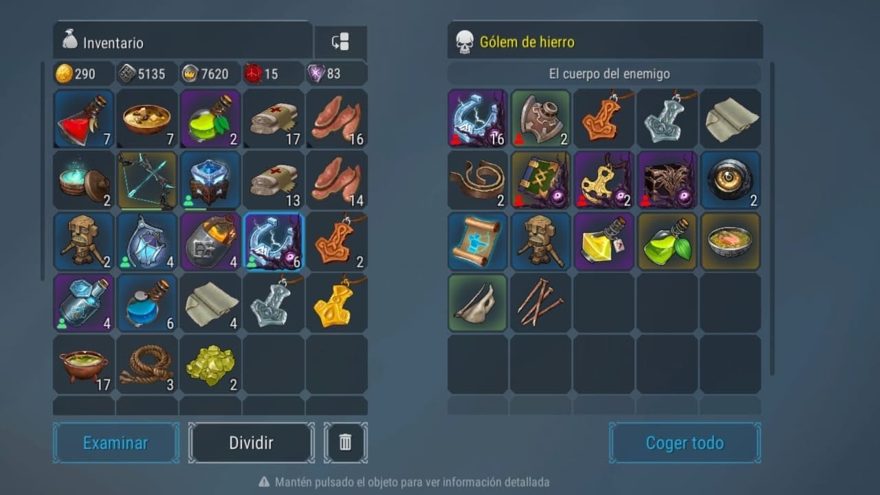 Golem de hierro Odin difícil 