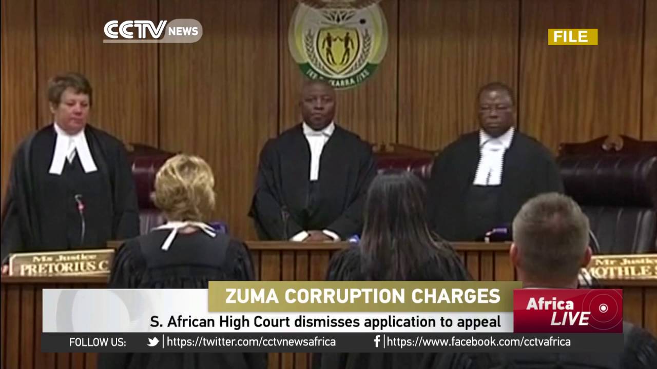 South African High Court dismisses President Zuma's application to appeal