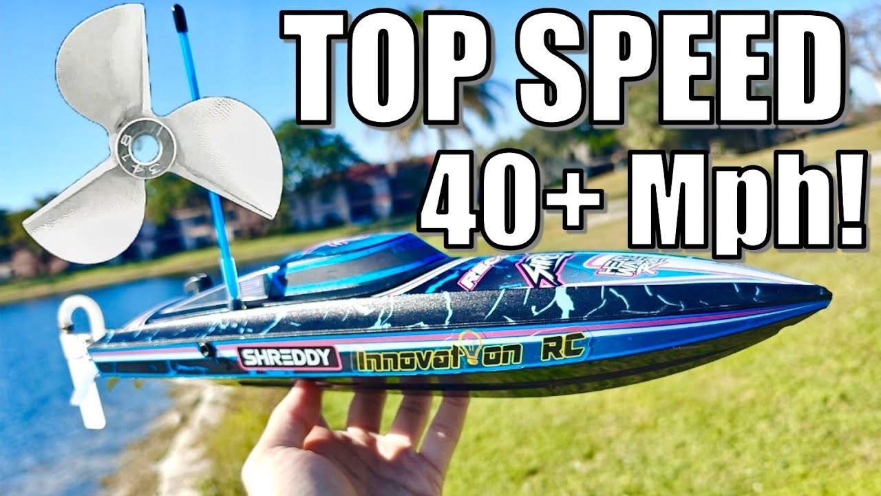 TOP SPEED UPGRADE 40+ Mph mini Recoil 18! Insane Tri-blade prop!