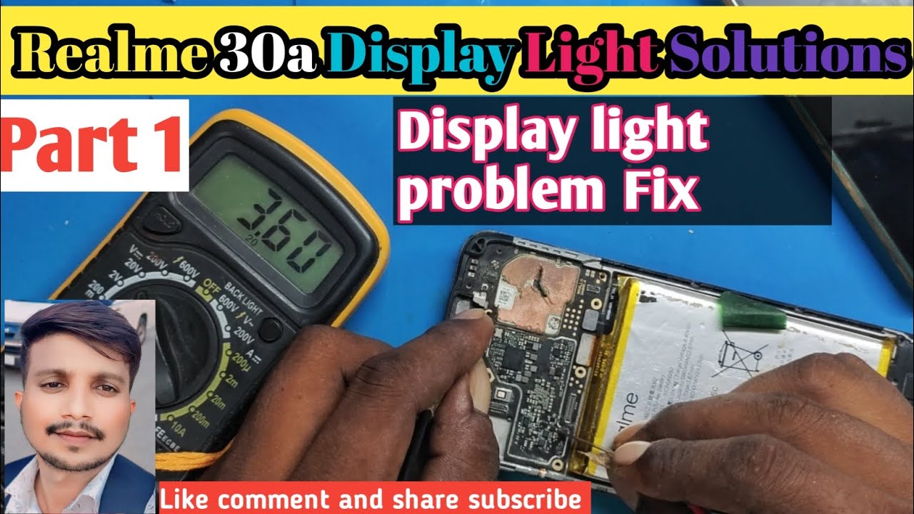 Realme 30a Display Light Solution & Light Problem Fix & display graphics fix#allmobilerepair