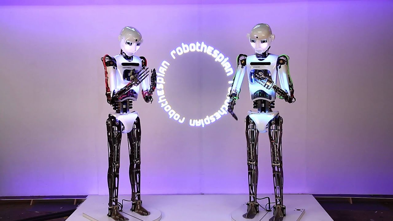 RoboThespians perform - I am not a robot