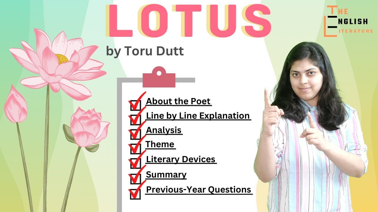 Lotus | Toru Dutt | Indian English Poetry | MEG 07 | IGNOU