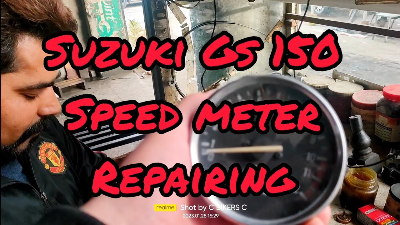 suzuki gs 150 speed meter repairing #suzukigs150modificationinpakistan #chitralbikersclub90