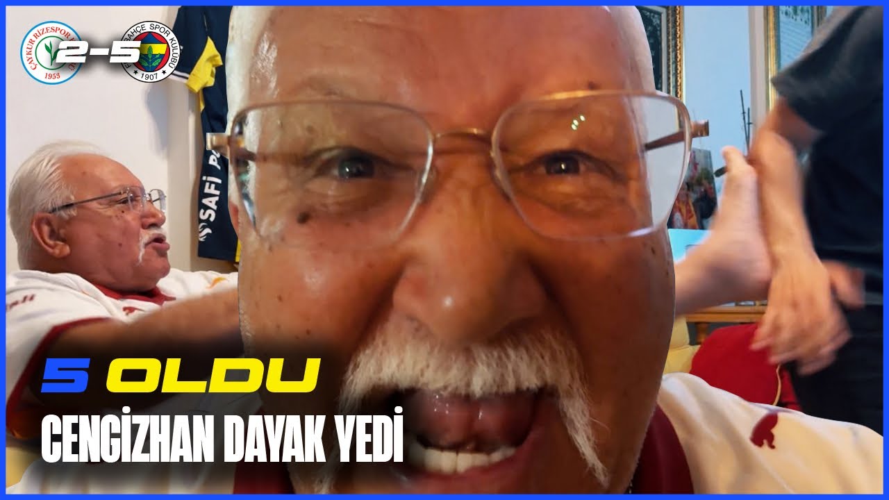 MÜMTAZREİS ÖNCE SEVİNDİ SONRA SİNİRLENDİ SONRA CENGİZHANI DÖVDÜ😄 RİZESPOR 2-5 FENERBAHÇE 