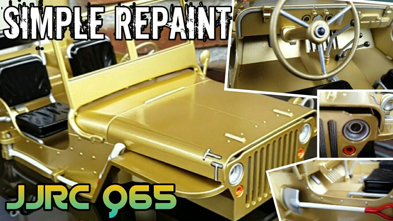 Cat ulang sederhana JJRC Q65 biar lebih jreng | rc offroad jeep willys - part 2