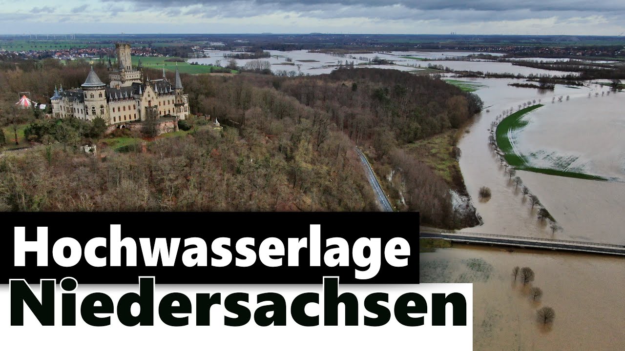 Hochwasser Landkreis Hildesheim - kritische Lage an Innerste und Leine