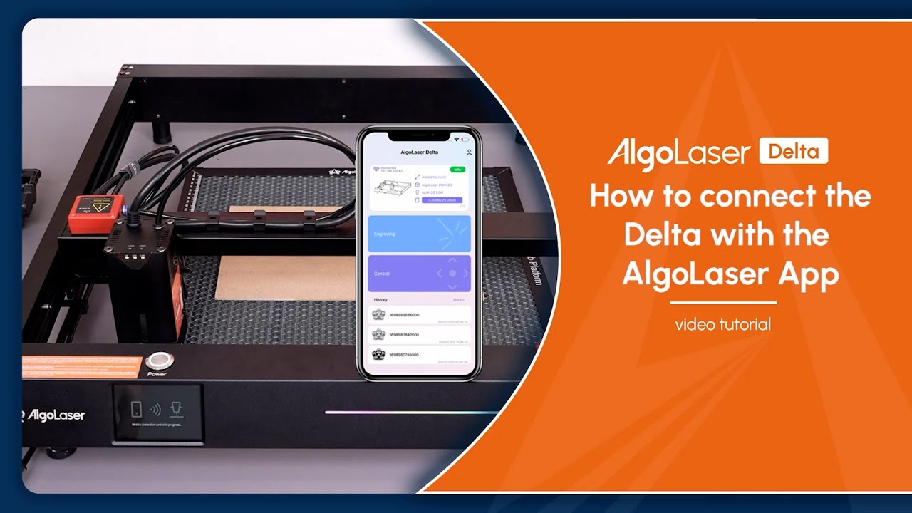 How to connect the Delta with the Algolaser APP | Delta Tutorial