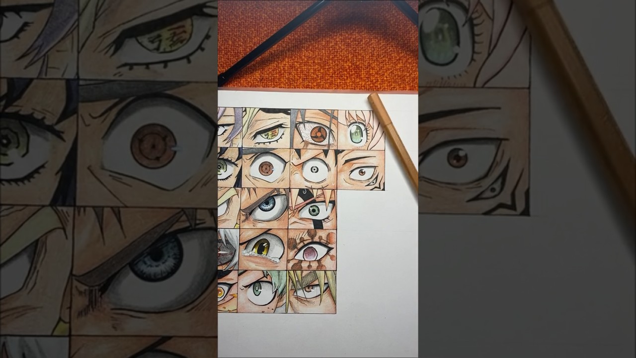 Drawing Sukuna&rsquo;s eye #drawing #anime #animedrawing #animeeyes #jjk #jujutsukaisen #sukuna