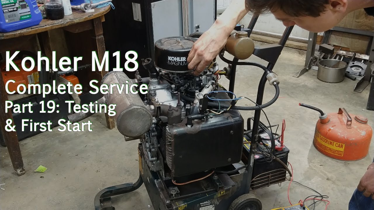 Kohler Magnum M18 Complete Svc, Part 19: Testing & First Start – Cub Cadet 1882 Restoration Project