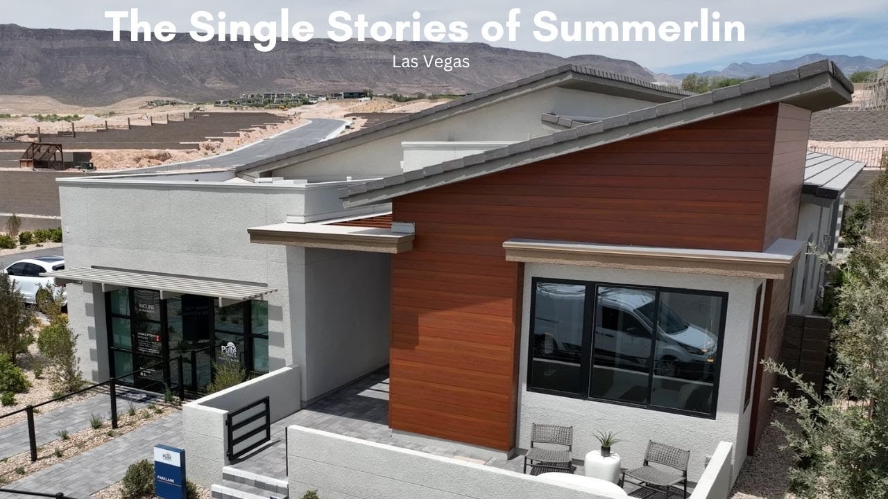 New Luxury Single Story Homes For Sale South Summerlin Las Vegas - Incline at Ascension $1.045m+