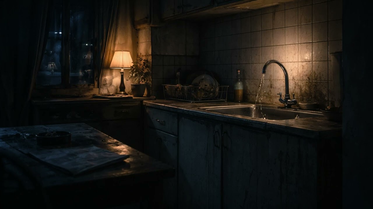 Room tone dripping tap sound