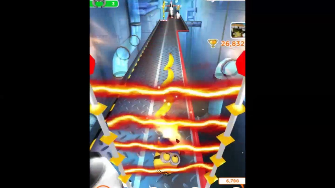 Despicable Me Minion Rush - Mythic Mode - Level 1 Gru Lab All 3 Fruits 1/2