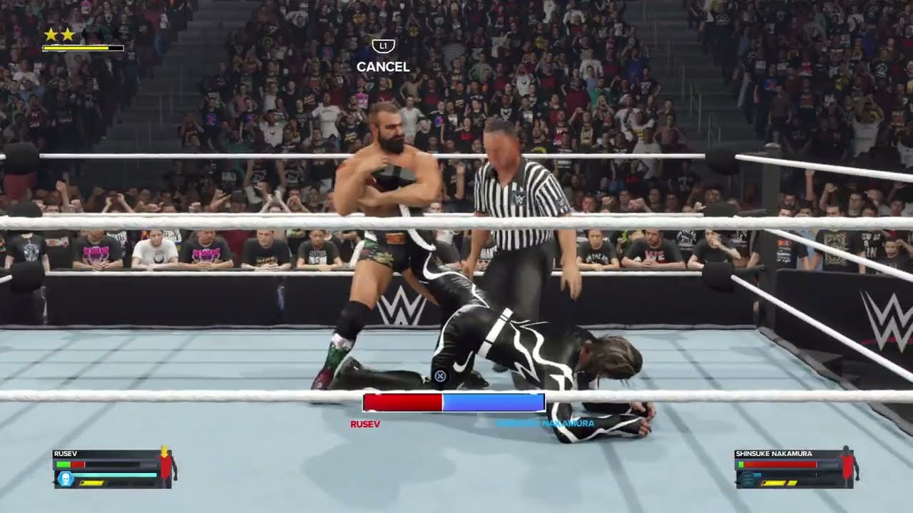 WWE 2K24 Shinsuke Nakamara vs Rusev European Championship