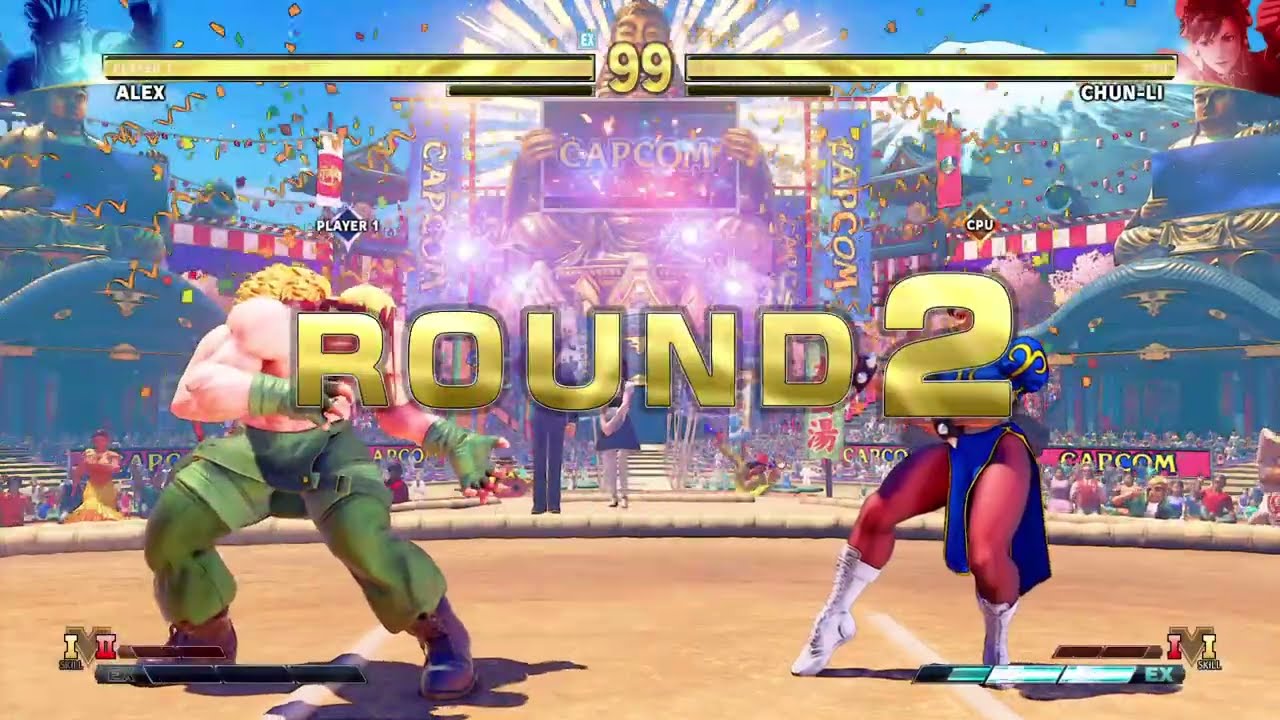 STREET FIGHTER V Alex vs Chun-li
