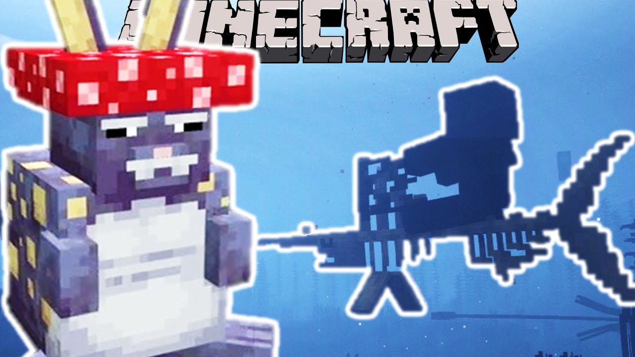Minecraft: Gomba Nyulak És Csontváz Hal! - Alex’s Mobs Mod Bemutató