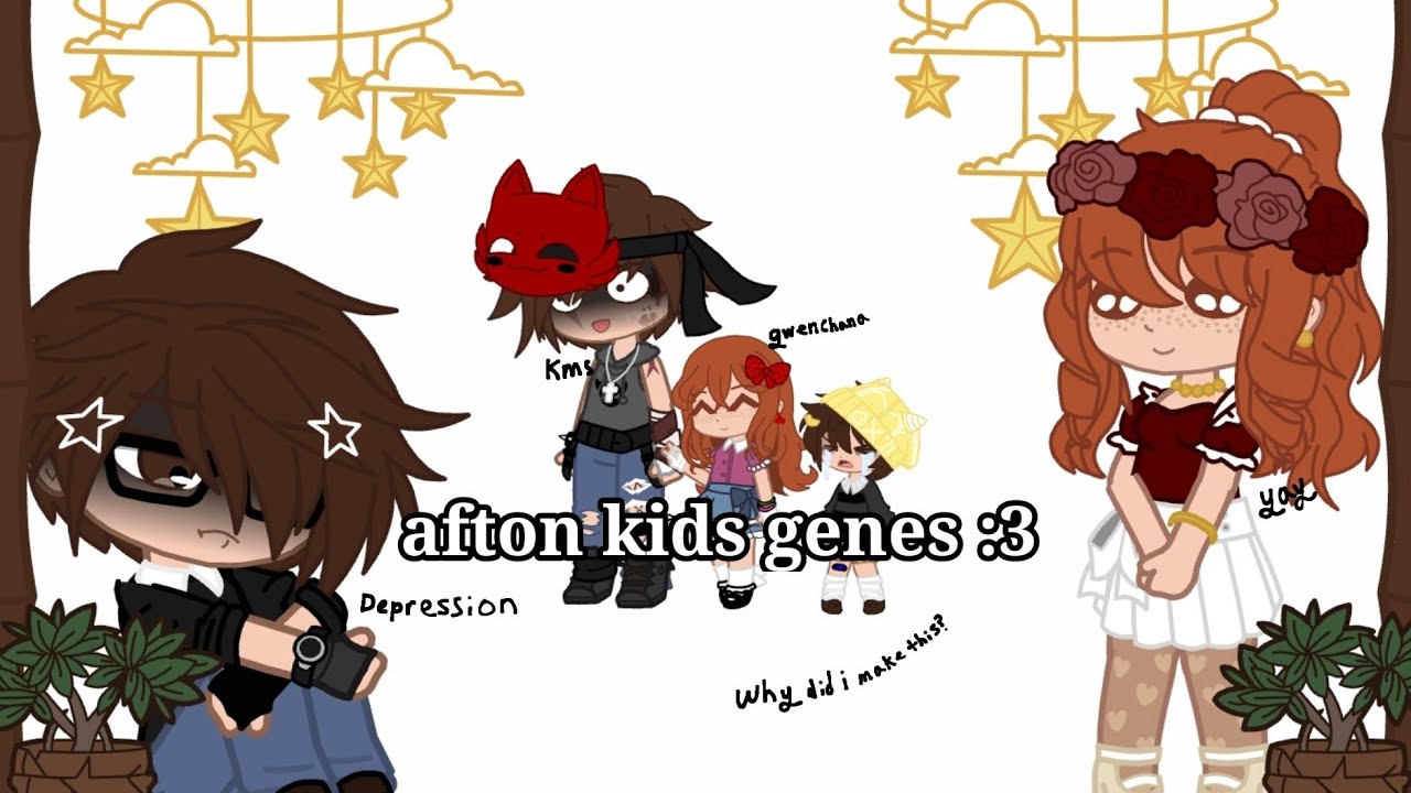 past william and roselle react to their kids genes!! :0 ||fnaf gacha||my au|| wtf is this-