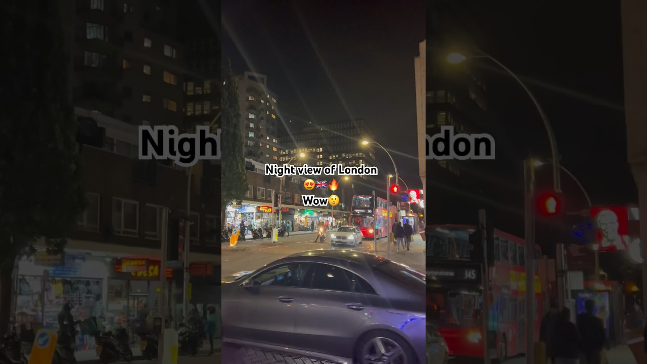 Beautiful  London night view 🫶🇬🇧 
