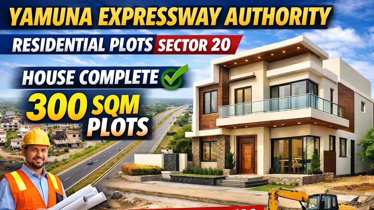 🏡 Yamuna Expressway Authority (YEIDA) Residential Plots – Sector 20 #realestate #construction 