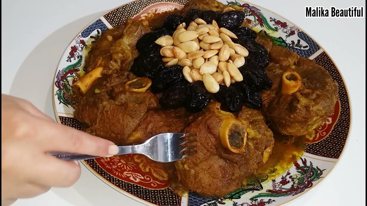 ¡¡Pierna de cordero y ciruelas pasas receta tradicional!!اللحم بالبرقوق ديال لعراضات مذغمر وبنين
