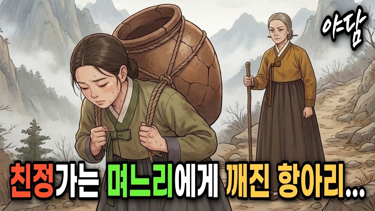 쫓겨나는 며느리에게 쌀겨를 준 지혜로운 시어머니… 항아리 속 정체