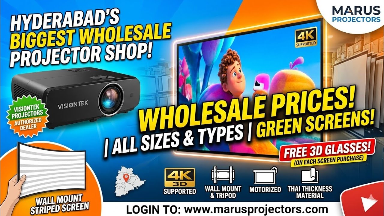 Vision projector screen unboxing wholesale installation available 