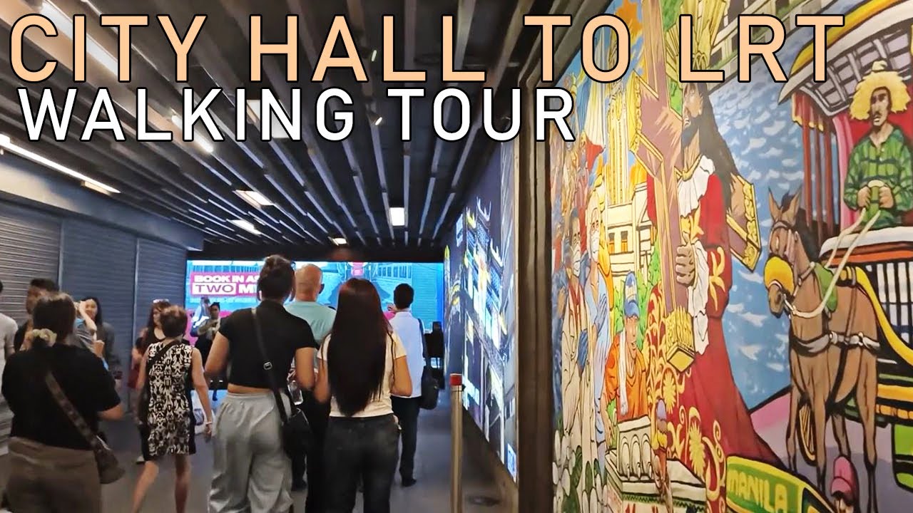 Manila City Hall to LRT Central Terminal Walking Tour - Manila Underpass
