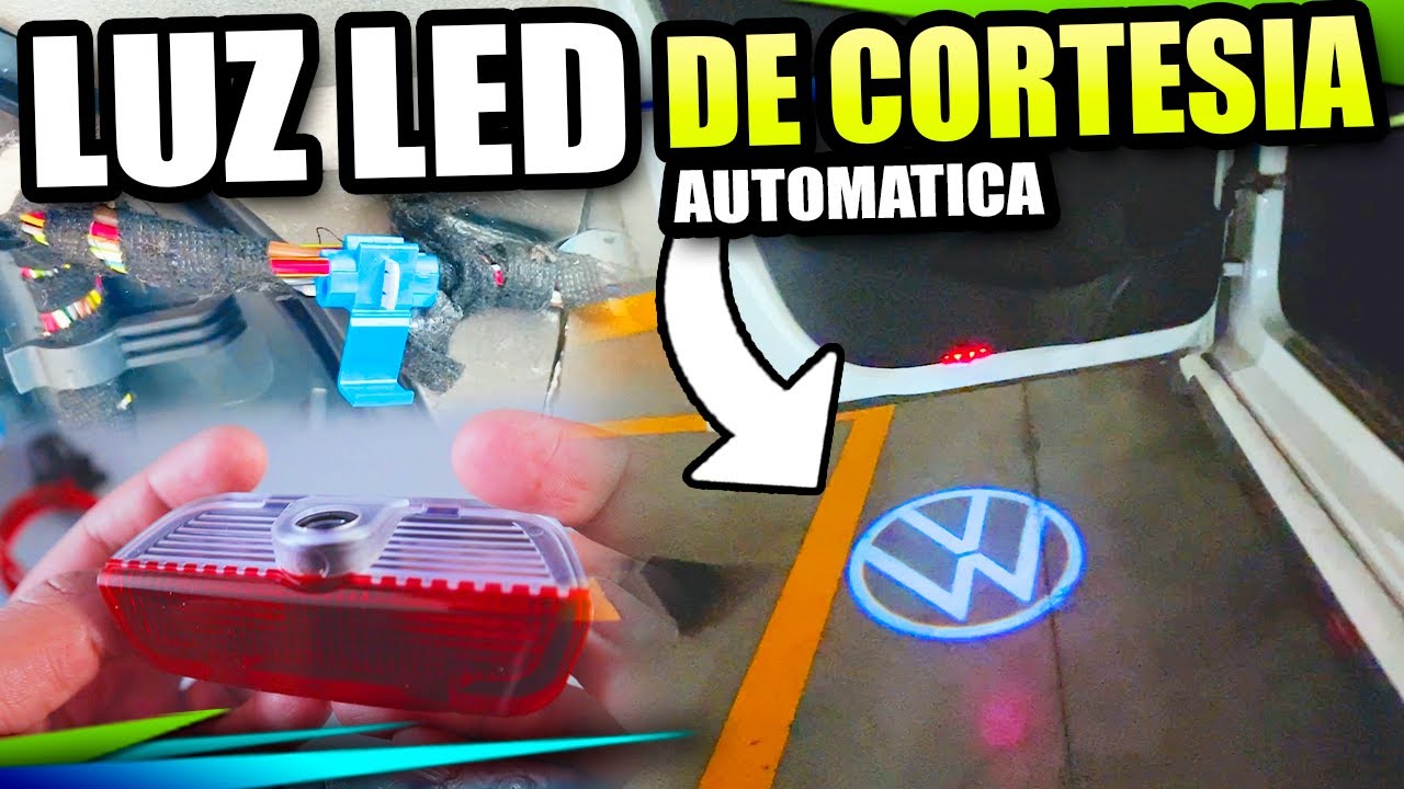Como INSTALAR LUZ LED DE CORTESÍA al abrir la puerta del coche.