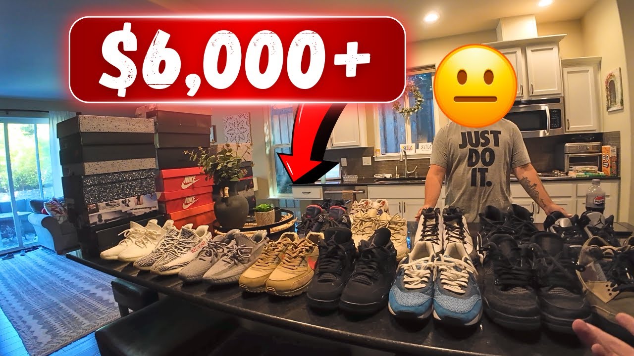 BUYING $4,000+ WORTH OF SNEAKERS INSIDE SOMEONES HOUSE!