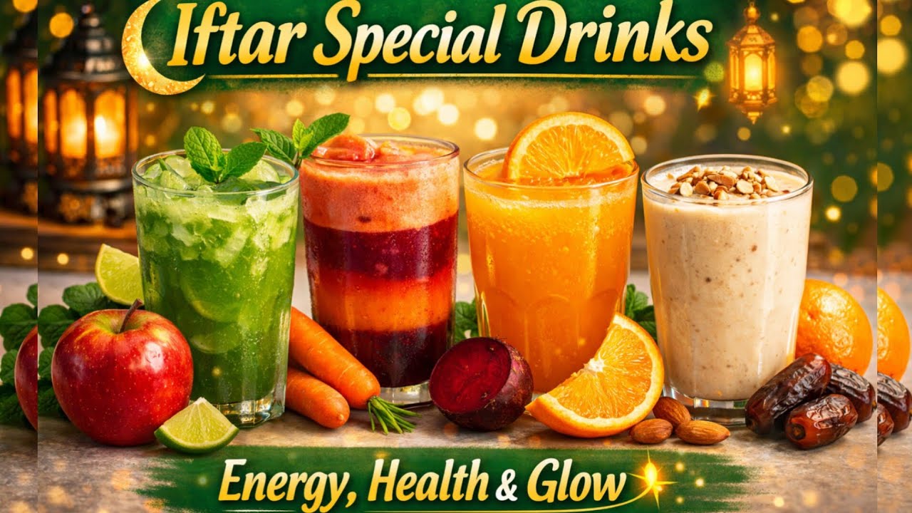 Iftar Special Drinks for Energy,Health&Glow 